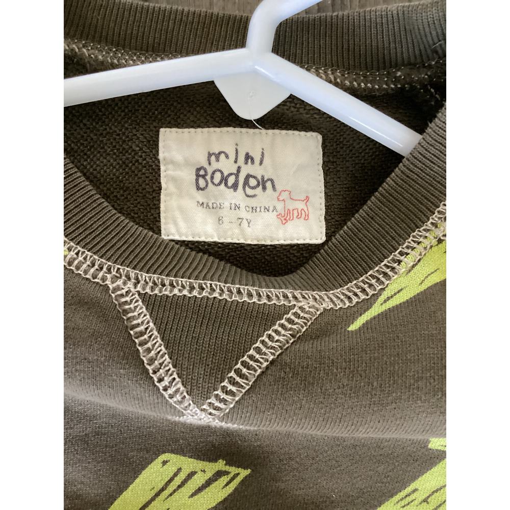 Mini Boden Lightning Bolt Crewneck Sweatshirt - Picture 3 of 3